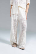 Pantalone Pizzo Latte Glamorous