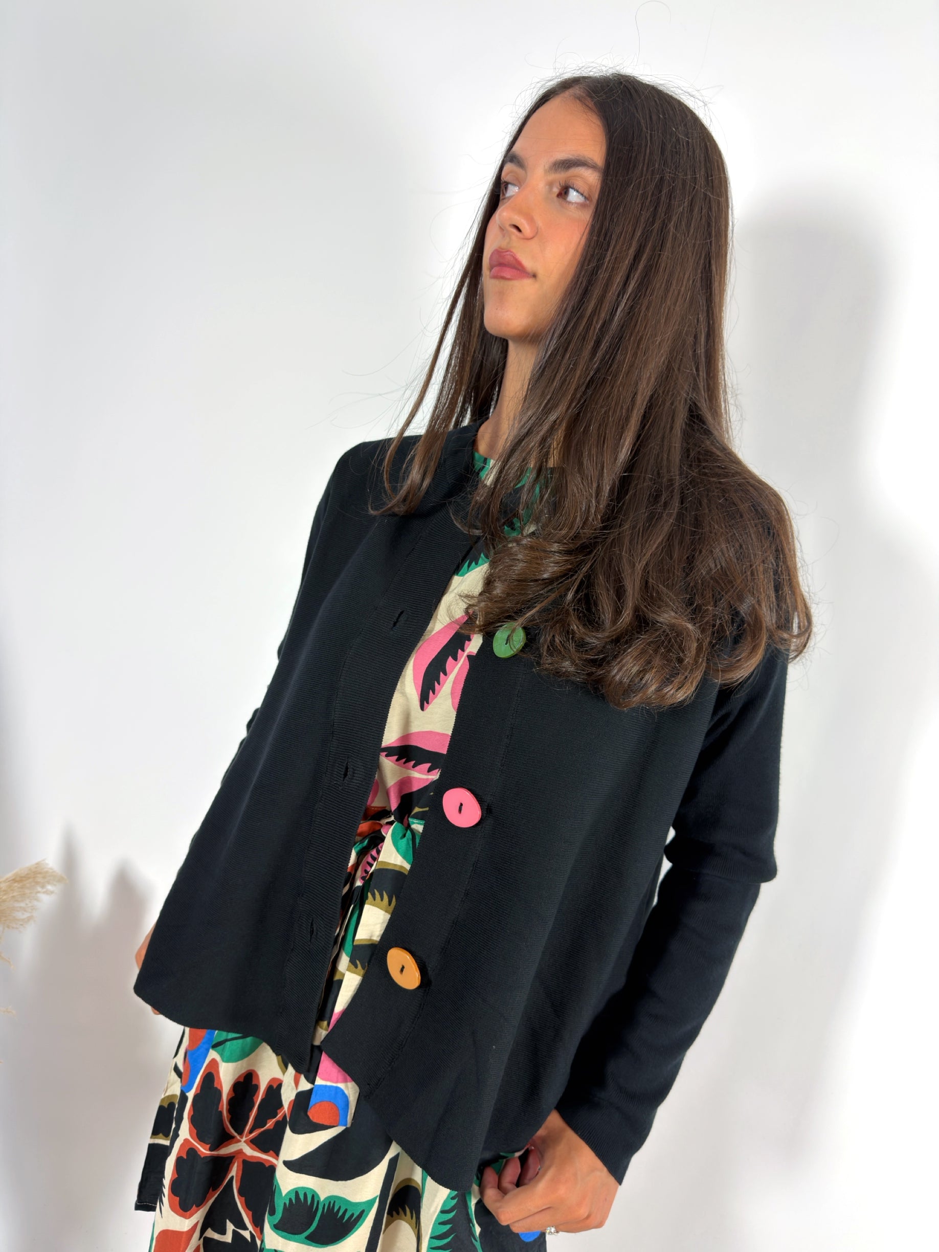 Cardigan Ruota Nero Compania Fantastica