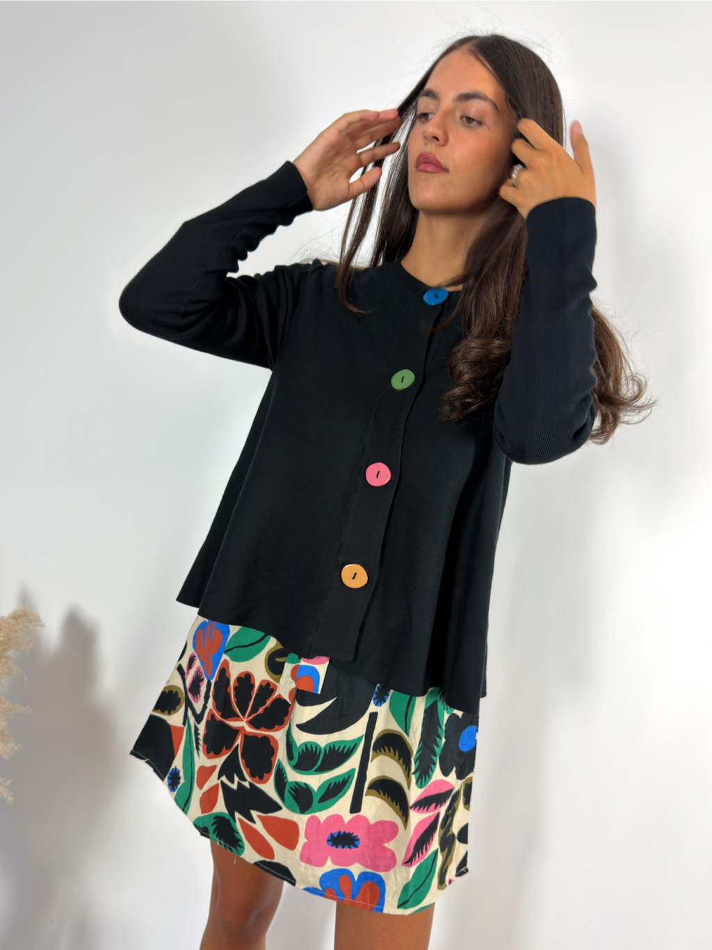 Cardigan Ruota Nero Compania Fantastica