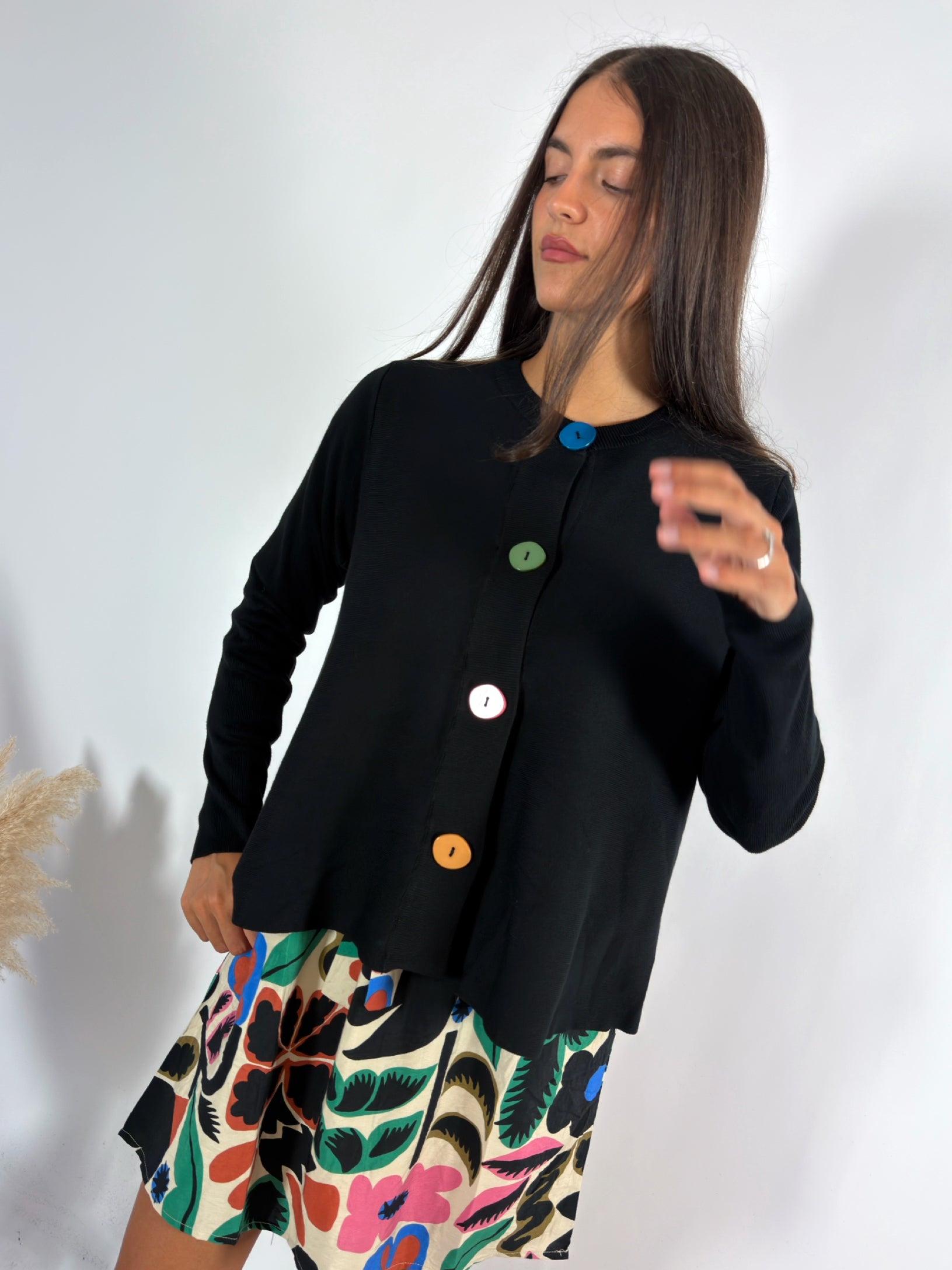 Cardigan Ruota Nero Compania Fantastica
