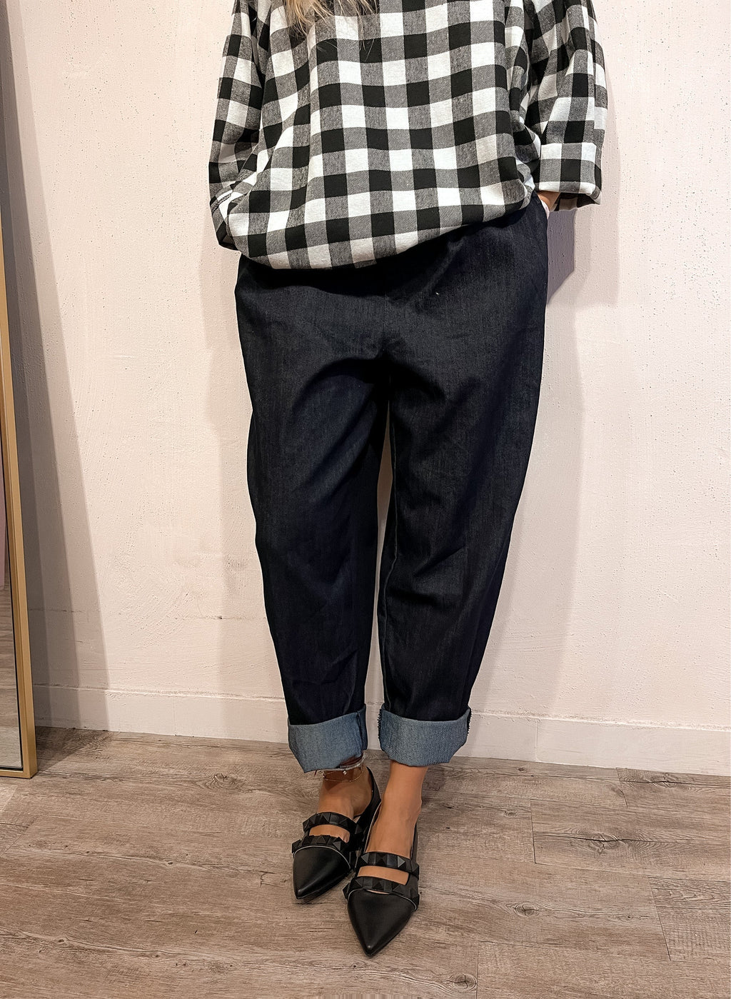Jeans Miranda Oversize Blu Scuro
