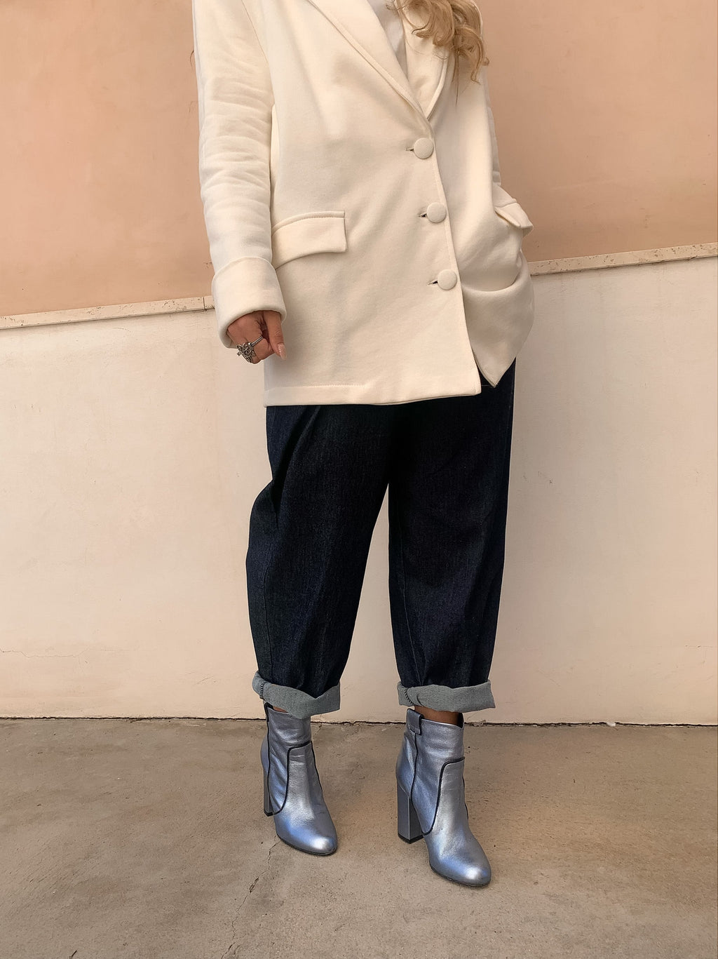Jeans Miranda Oversize Blu Scuro