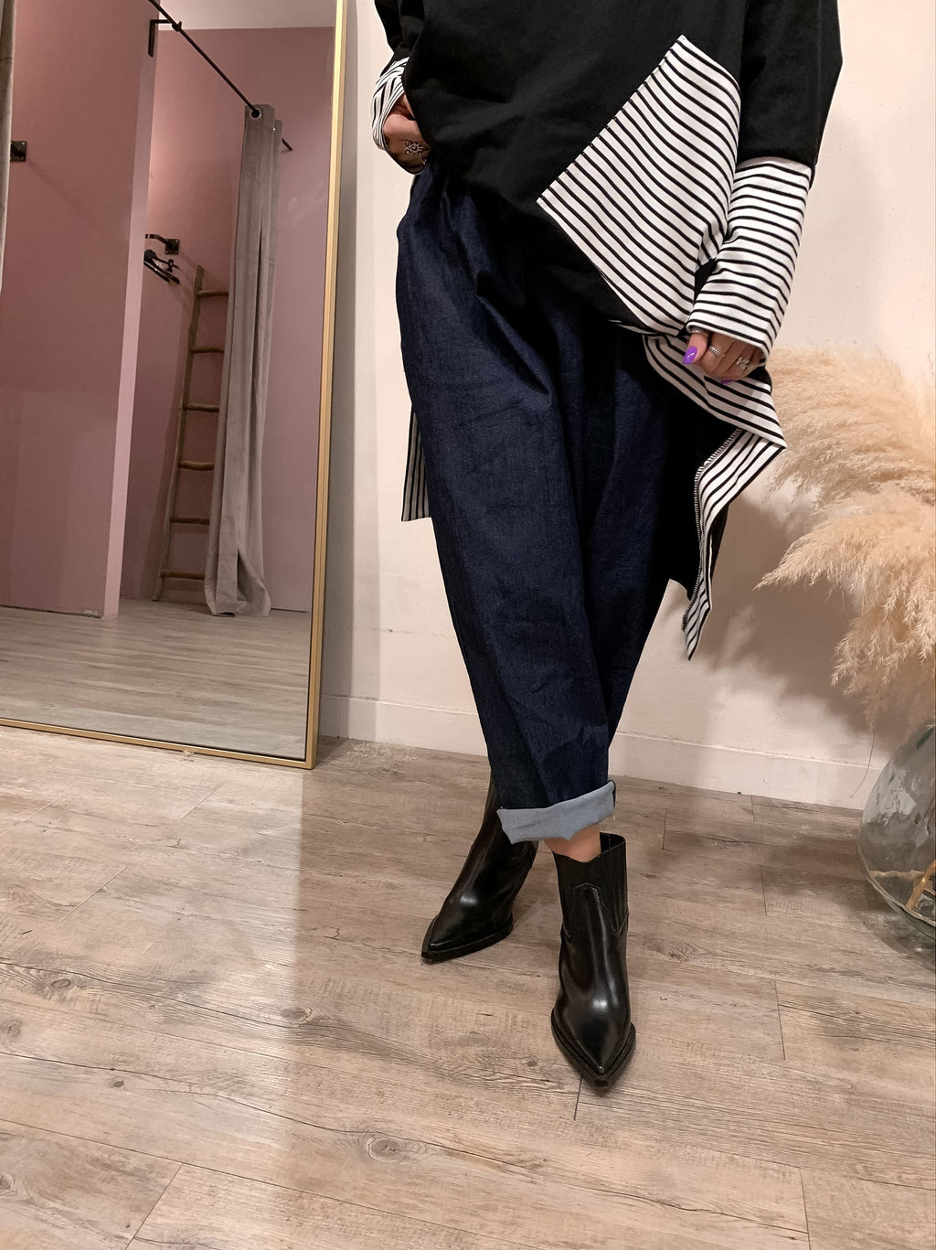 Jeans Miranda Blu medio Oversize