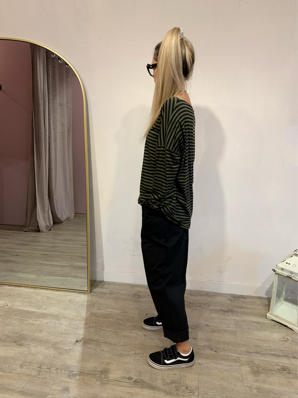 T-Shirt Righetta Verde Militare