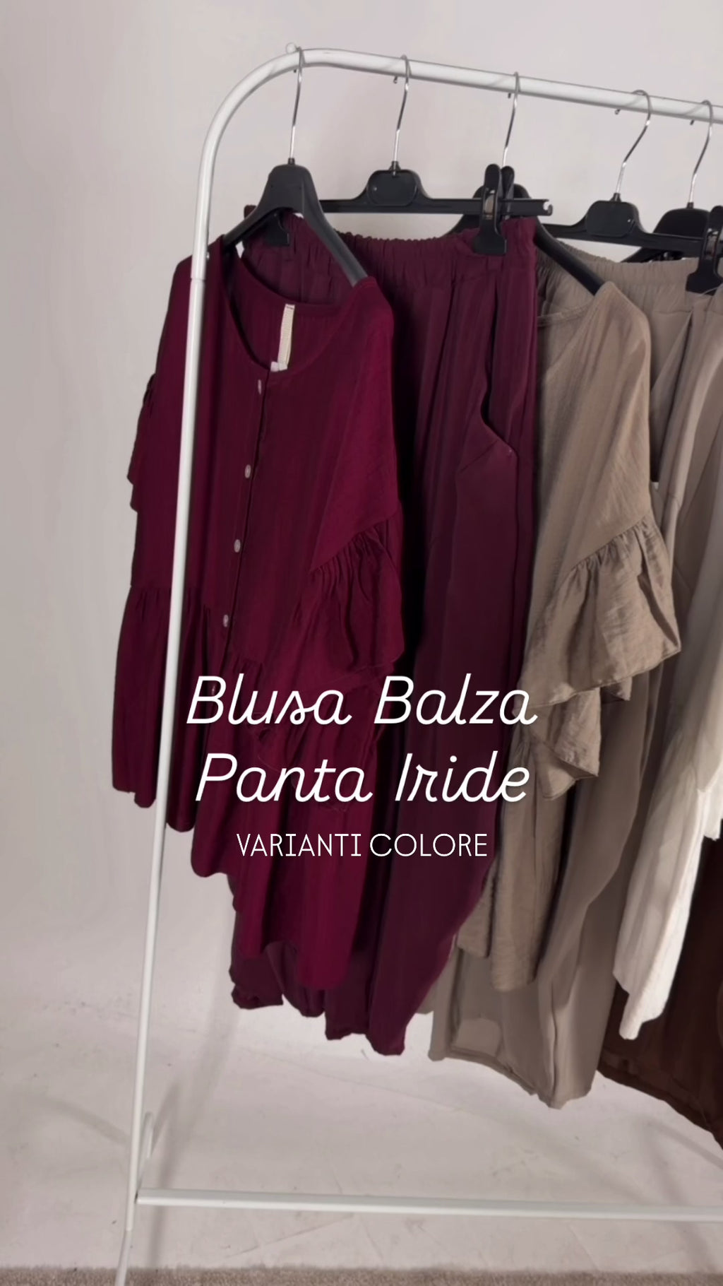 Pantalone Iride Viscosa Lavata +Colori
