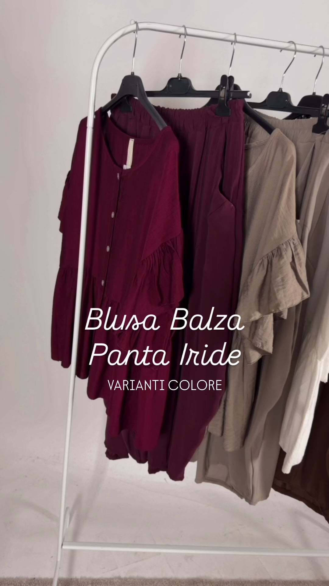 Pantalone Iride Viscosa Lavata +Colori