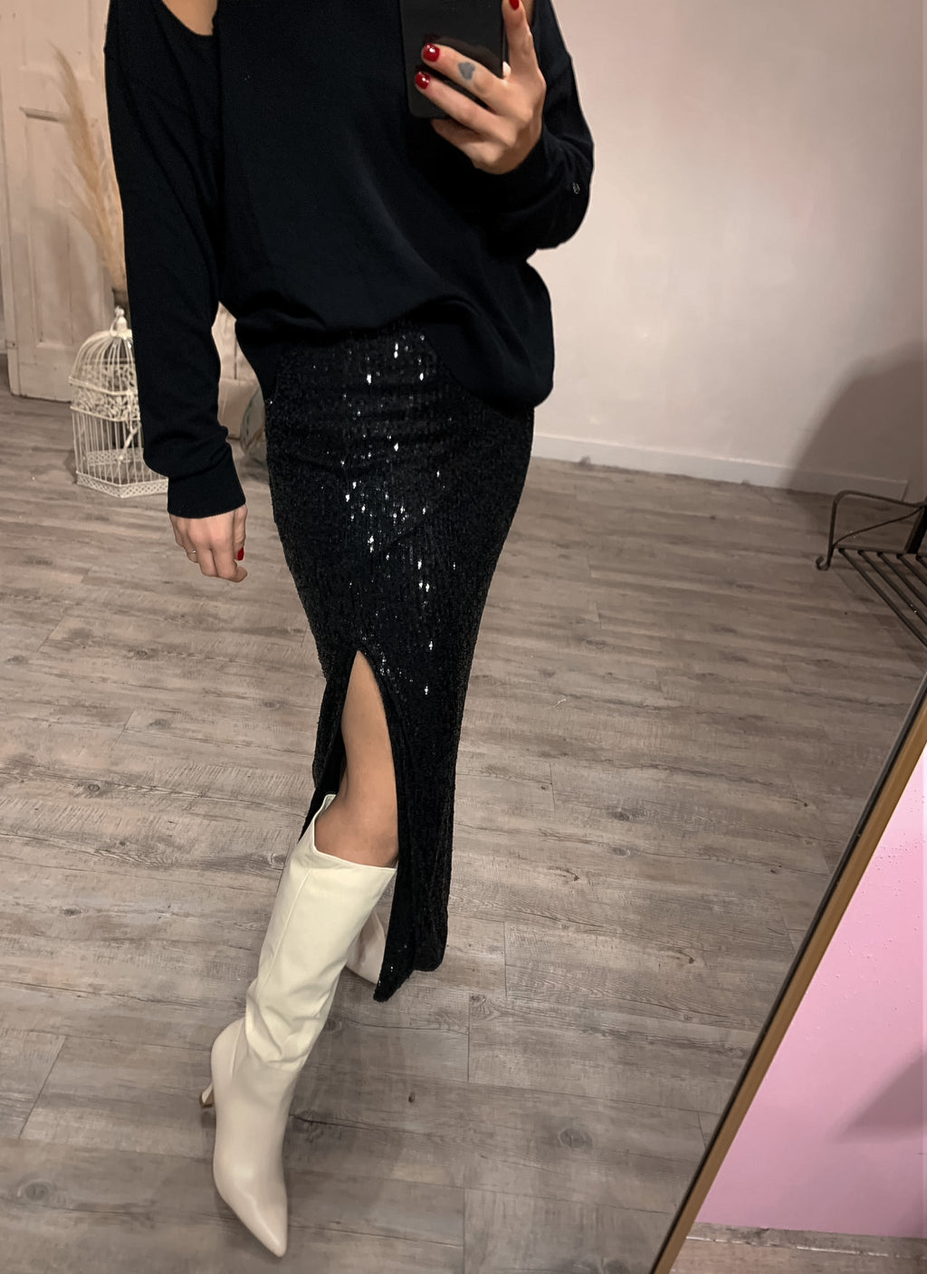 Gonna Paillettes Kontatto